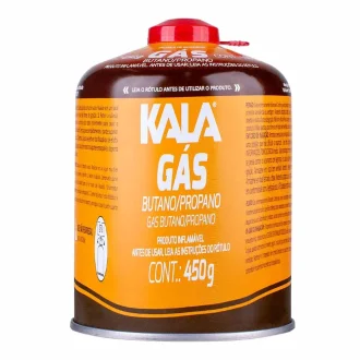 Cartucho De Gás Com Válvula De Seguranca 450G Kala - Laranja