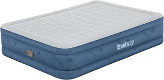 Colchão Inflável Queen Size Snugable Top Com Bomba Embutida 110V Bestway - Azul