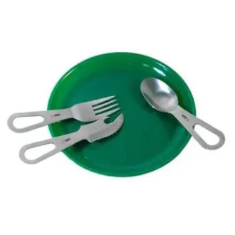 Conjunto De Talheres Jamboree Azteq - Prata