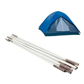 Conjunto De Varetas Para Barraca Fox Ntk - Prata