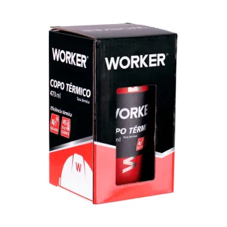 Copo Termico Sem Tampa Vermelho Worker