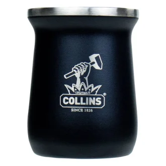 Cuia Térmica Aço Inox 230Ml Collins - Preto