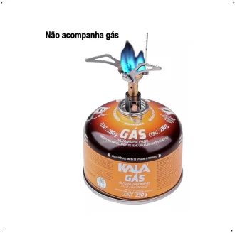 Mini Fogareiro A Gás Nano Compacto Regulador Kala - Laranja
