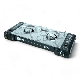 Fogareiro Etna Horizontal Com 2 Bocas Preto Ntk - Preto