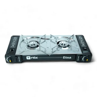 Fogareiro Etna Horizontal Com 2 Bocas Preto Ntk - Preto