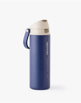 Garrafa Duo Flow 710Ml Amarelo Galapagos - Azul Marinho
