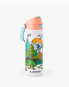 Garrafa Duo Flow Evolution 710Ml Estampada Galapagos - Salmão