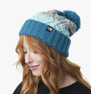 Gorro Everest Listrado Galapagos - Verde, Cinza E Azul