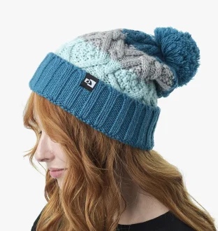 Gorro Everest Listrado Galapagos - Verde, Cinza E Azul