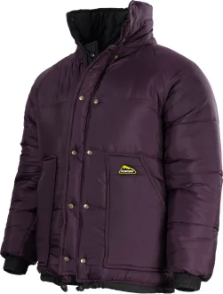 Jaqueta Polar Preto/Bordo Acampar - Bordô