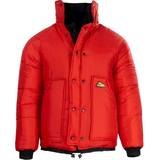 Jaqueta Polar Preto Vermelho Acampar - Proteção E Estilo No Frio - Preto E Vermelho
