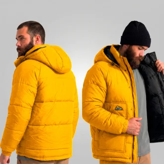 Japona Polar Masculino Preto Amarelo Acampar