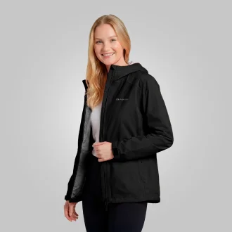 Jaqueta Anorak Element Impermeável Feminino Preto Acampar
