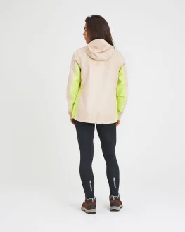 Jaqueta Corta Vento Impermeável Feminina Thunder Galapagos - Caqui E Amarelo
