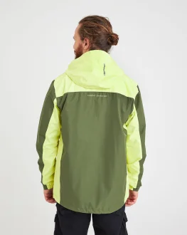 Jaqueta Corta Vento Impermeável Masculina Thunder Galapagos - Verde E Amarelo