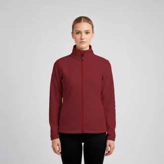 Jaqueta Fleece Full Zip Trek Feminina Acampar - Bordô
