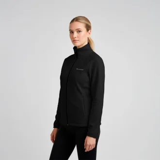 Jaqueta Fleece Full Zip Trekker Feminina Acampar - Preto