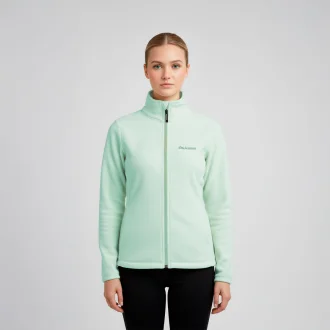 Jaqueta Fleece Full Zip Trekker Feminina Acampar - Verde Água