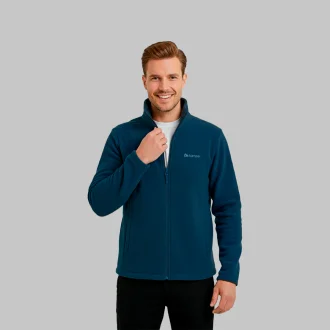 Jaqueta Fleece Full Zip Trek Keep Warm Azul Marinho Acampar