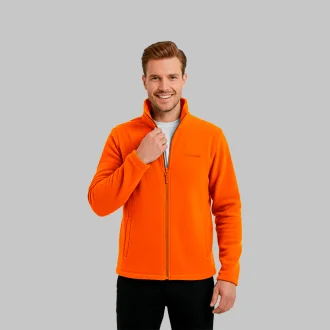 Jaqueta Fleece Full Laranja Acampar