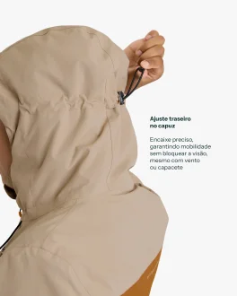 Jaqueta Impermeável Darwin Evolution Feminina Galapagos - Terracota
