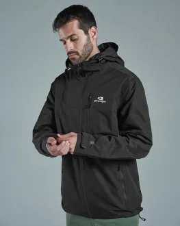Jaqueta Impermeável Masculina Darwin Galapagos - Preto