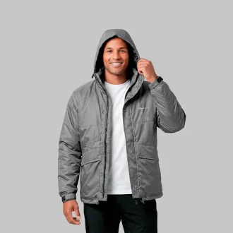 Jaqueta Parka Ushuaia Térmica Masculino Chumbo Acampar