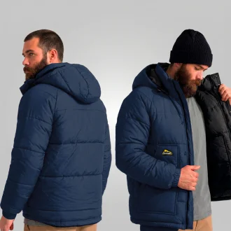 Jaqueta Polar Dupla Face Masculina Preto Azul Marinho Acampar