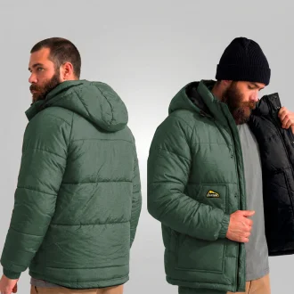 Jaqueta Polar Dupla Face Masculina Preto Chumbo Acampar