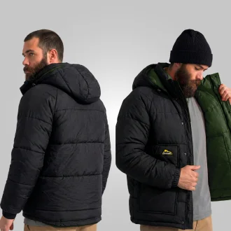Jaqueta Polar Masculina Verde Preto Acampar