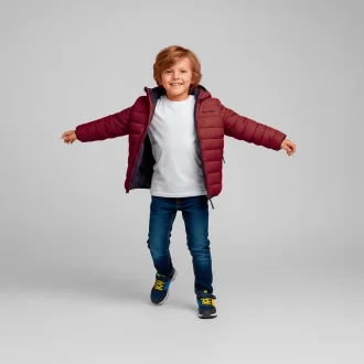 Jaqueta Puffer Chile Hooded Infantil Bordô Acampar
