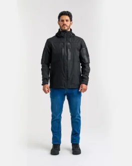 Jaqueta Tática Impermeável Masculina Rain 3.0 Invictus - Preto