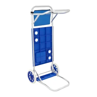 Kit Carrinho Com Bolsa Caixa Termica 28L Cinza Acampar