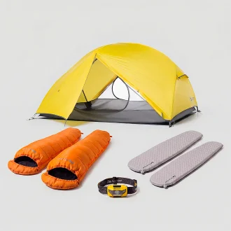 Kit Essencial Camping Casal Com Barraca 2 Pessoas E Lanterna Acampar
