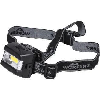Lanterna De Cabeca Led Cob Preto Worker