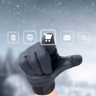 Luva Naturehike Windproof Touch Screen Insulation Gl05 - Preto