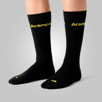 Meia Running Cano Alto Acampar Preto