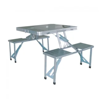 Mesa Dobrável De Alumínio Com 4 Lugares Ntk