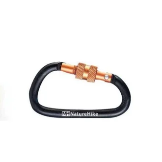 Mini Mosquetão Chaveiro Naturehike Screw 6 Cm - Preto