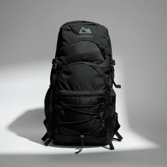 Mochila Guataporã 50L Acampar - Cordura E Capa Impermeável - Preto