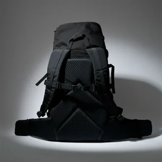 Mochila Guataporã 50L Acampar - Cordura E Capa Impermeável - Preto