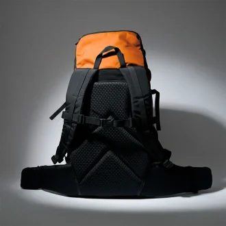 Mochila Guataporã 50L Acampar - Cordura E Capa Impermeável - Laranja