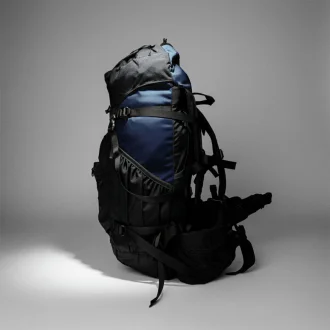 Mochila Guataporã 50L Acampar - Cordura E Capa Impermeável - Marinho
