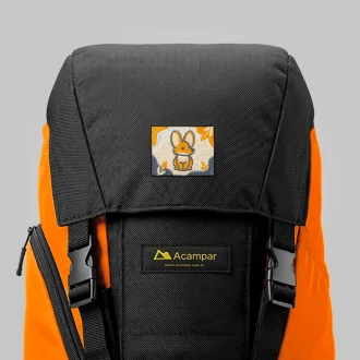 Mochila Infantil Preto Laranja 14L Acampar