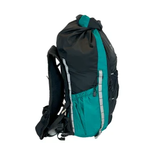 Mochila Racer 30L Acampar - Preto E Verde Piscina