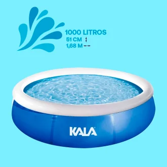 Piscina Inflavel C/ Borda Redonda 168X51Cm 1000 L Kala
