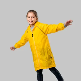 Poncho Capa De Chuva Infantil Amarelo Acampar