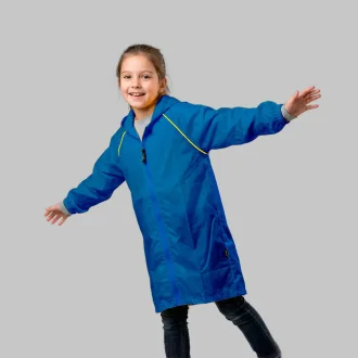 Poncho Capa De Chuva Infantil Azul Royal Acampar
