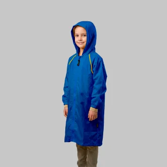 Poncho Capa De Chuva Infantil Azul Royal Acampar
