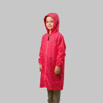 Poncho Capa De Chuva Infantil Rosa Acampar